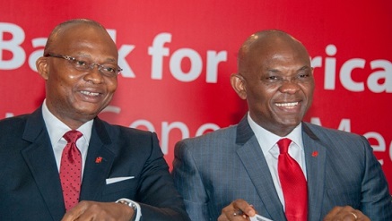 Group Managing Director/CEO, UBA Plc, Mr. Kennedy Uzoka and Group Chairman, Mr. Tony O. Elumelu, at the 55th Annual General Meeting of UBA Plc, held in Lagos